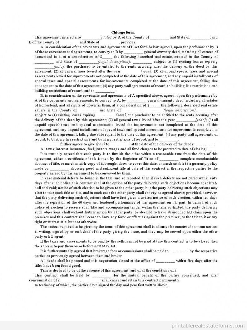Chicago Form