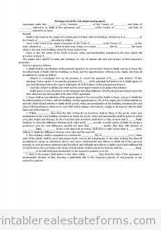 Exchange Of Real For Real And Personal Property