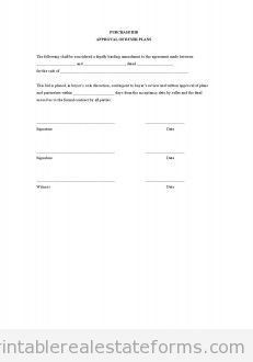 Purchase Bid - Approval of Buyer Plans
