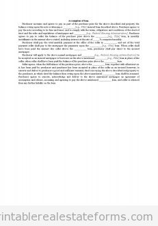 Assumption of Loan
