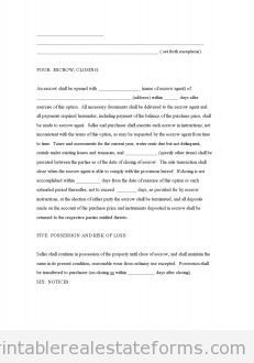 General Form Option to Purchase Real Estate General Form Option to Purchase Real Estate