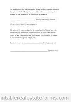 General Form Option to Purchase Real Estate General Form Option to Purchase Real Estate