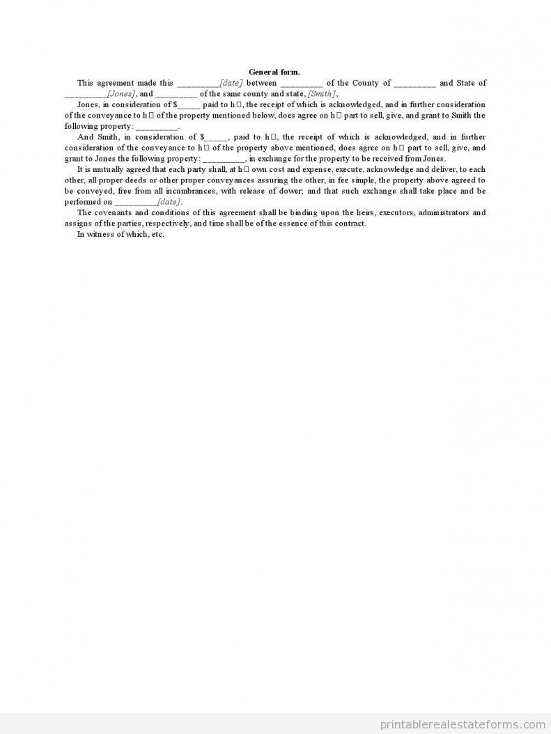 General Form