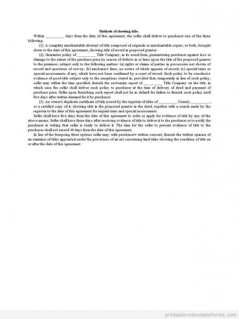 Methods of Showing Title