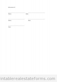 Offer to Purchase Real Estate