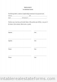 Prepayment - No Restrictions Prepayment - No Restrictions