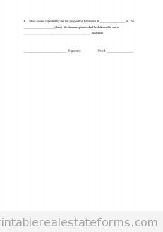 Purchase Bid - Short Form