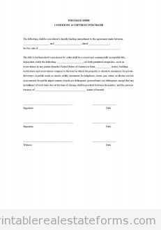 Purchase Offer - Conditions Accepted by Purchaser Purchase Offer - Conditions Accepted by Purchaser