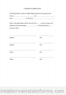 Variable Interest Rate