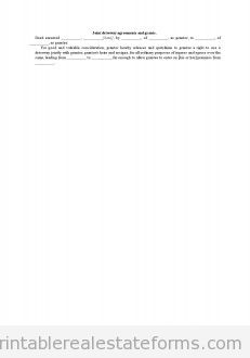 Joint Driveway Agreements and Grants 