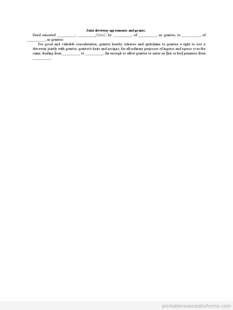 Joint Driveway Agreements and Grants 2