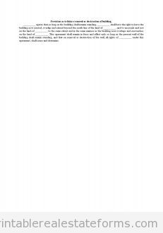 Provision As to Future Removal Or Destruction of Building