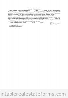Arkansas-Warranty Deed