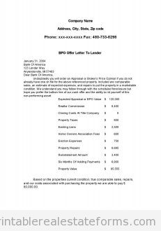 Preview BPO Letter to bank