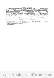 Connecticut-Warranty Deed