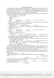 Attorney's Final Certificate