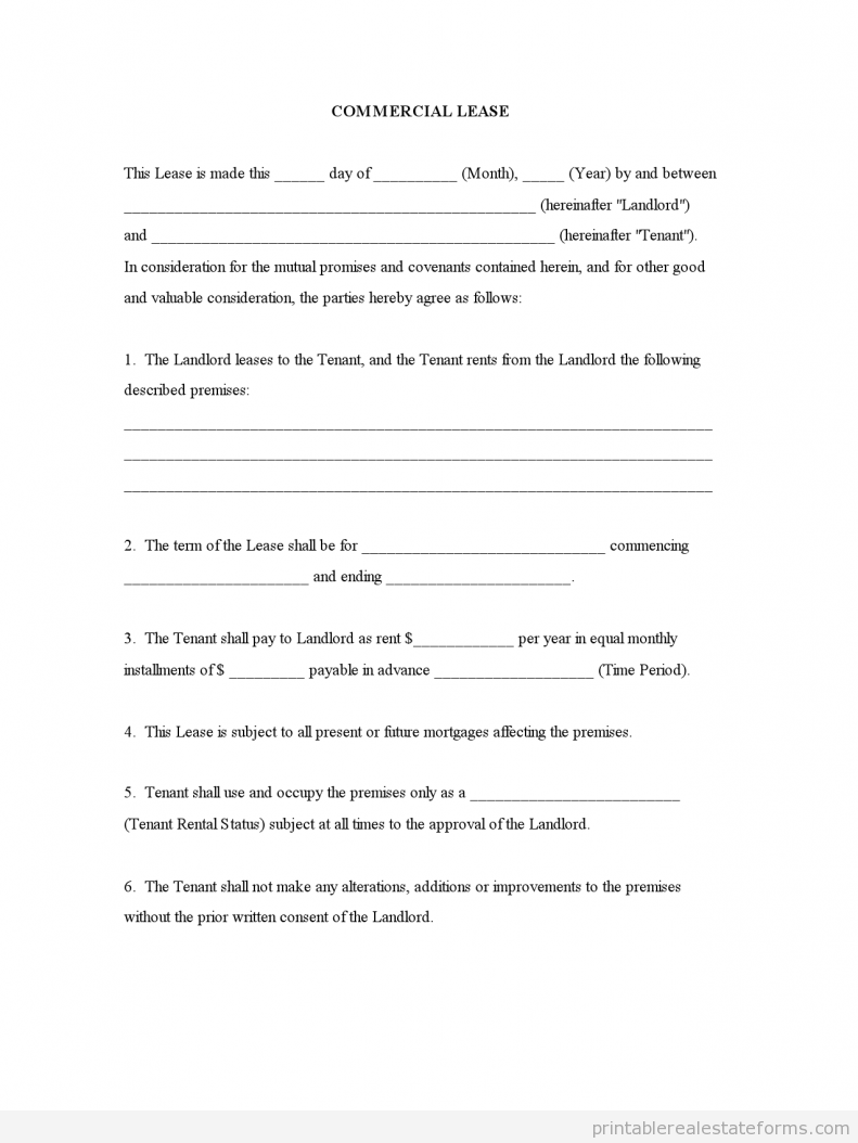 Commercial Lease