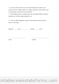 Commercial Lease Commercial Lease
