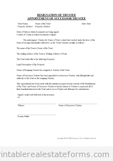 Resignation_Of_Trustee_And_Appointment_Of_Successor_Trustee_
