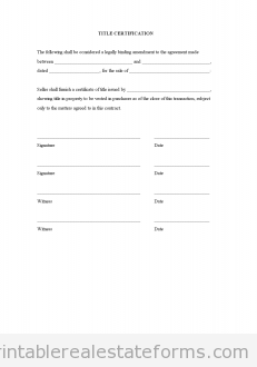 Title Certification
