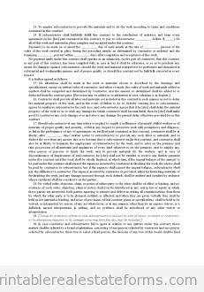 Agreement Between Contractor and Subcontractor