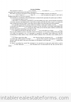 Sample Erection of Building-Building Forms Erection of Building