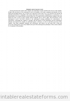 Indemnity Contract to Protect Surety 2
