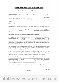 Standard Lease Agreement