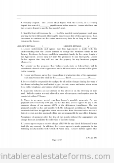 Standard Lease Agreement