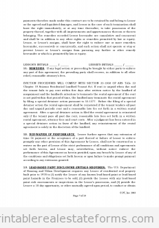 Standard Lease Agreement