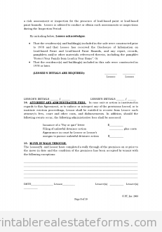 Standard Lease Agreement