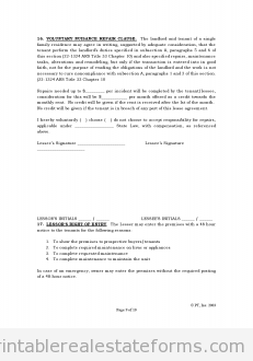Standard Lease Agreement