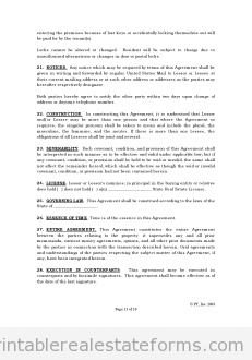 Standard Lease Agreement