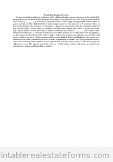 Termination of Contract by Owner