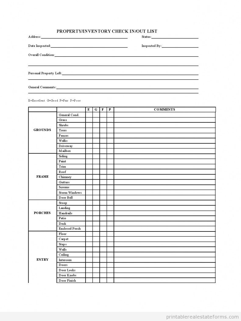 checkin-out list