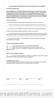 lead disclosure