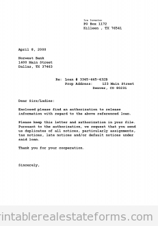 lender letter