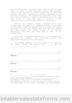 warranty deed to trustee