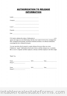 AUTHORIZATION TO RELEASE INFORMATION AUTHORIZATION TO RELEASE INFORMATION