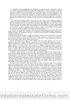 Motor Lodge License and Franchise Agreement