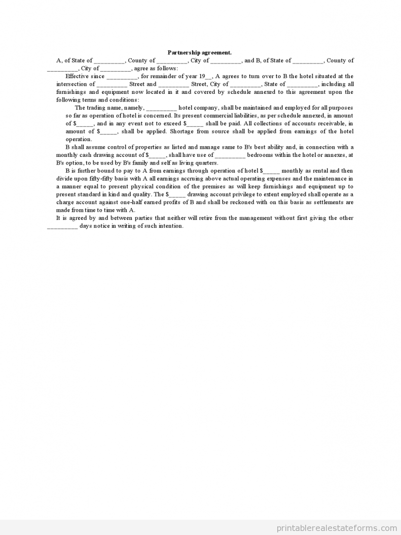 Partnership Agreement