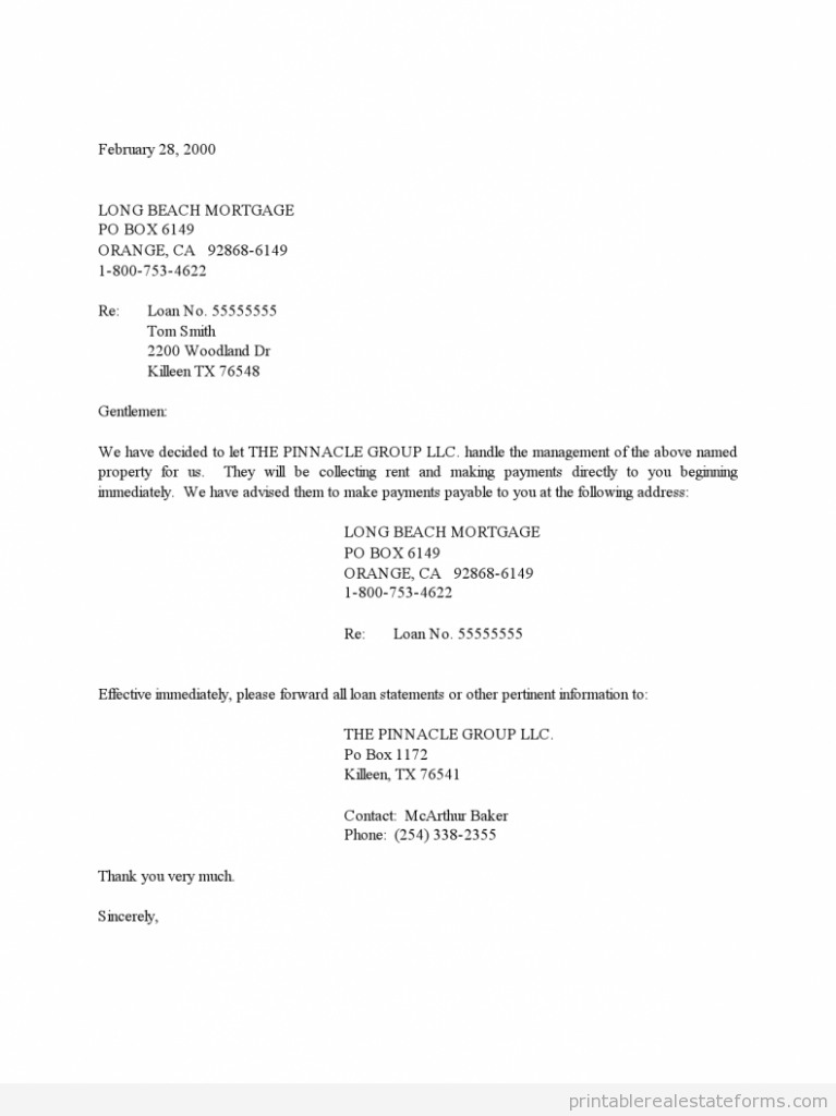 Acquisition management letter