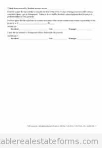 Move-In Move-Out Inspection Report
