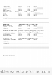 PROPERTY INSPECTION CHECKLIST