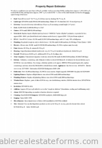 Property Repair Checklist