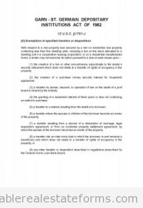 REFERENCE -- GARN ST GERMAIN ACT