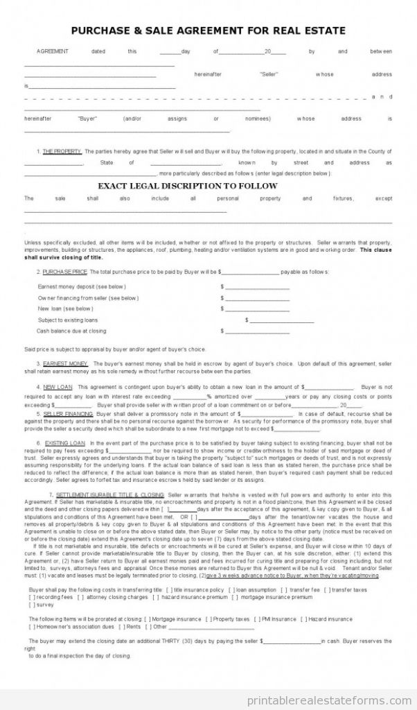 SALES CONTRACT FOR BUYING SUBJECT TO