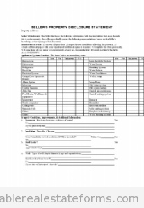 SELLER Property Disclosure Statment