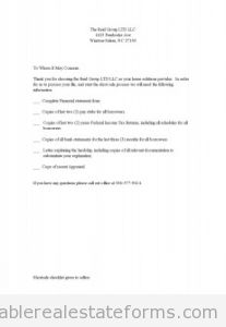 Shortsale checklist given to sellers Shortsale checklist given to sellers