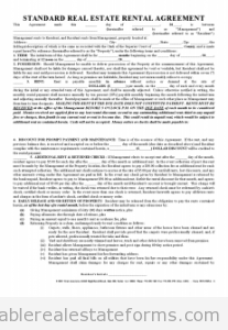 Standard Rental Agreement Standard Rental Agreement